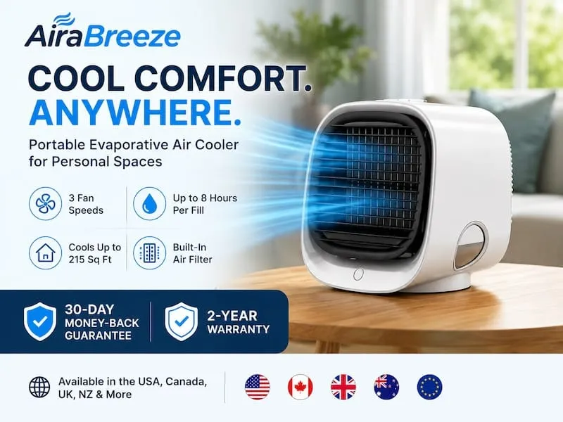 AiraBreeze Portable Air Cooler